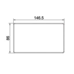 LAP  2-Gang Blanking Plate Antique Brass