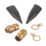 Vimark Brass Exterior Gland Kit 20mm Black 2 Pack