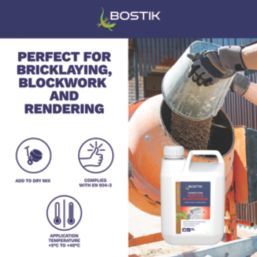 Bostik Cemplas Mortar Plasticiser Dark Brown 5Ltr