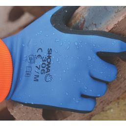 Showa 306 Gloves Blue/Black X Large