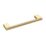 Elite Knobs & Handles Kensington Knurled D Handle Brushed Brass 169mm