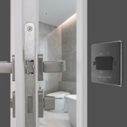 LAP  10AX 1-Gang 3-Pole Fan Isolator Switch Black Nickel  with Black Inserts