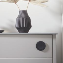 Dual-Flush Round Flushing Button Black