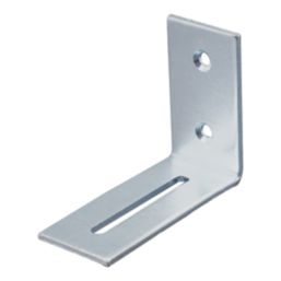 Essentials Adjustable Corner Brackets Silver 50mm x 50mm x 20mm 10 Pack