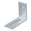 Essentials Adjustable Corner Brackets Silver 50mm x 50mm x 20mm 10 Pack