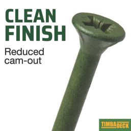 Timbadeck  PZ Double-Countersunk  Decking Screws 4.5mm x 65mm 100 Pack