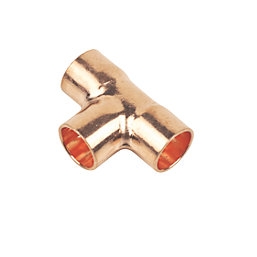 Flomasta  Copper End Feed Equal Tee 10mm