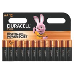 Duracell Plus AA 1.5V Alkaline Battery 12 Pack