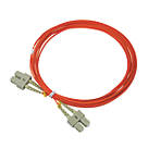 Labgear Duplex Multi Mode Orange SC- SC OM2 LSZH Fibre Optic Cable 5m