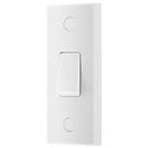 British General 900 Series 10A 10AX 1-Gang 2-Way Architrave Light Switch  White