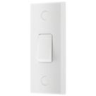 British General 900 Series 10A 10AX 1-Gang 2-Way Architrave Light Switch  White