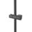 Swirl  Rear-Fed Exposed Black Thermostatic Concentric Mixer Shower