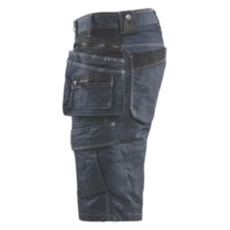 Blaklader Denim Stretch Shorts Navy/Black 32" W