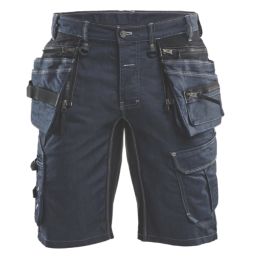 Blaklader Denim Stretch Shorts Navy/Black 32" W