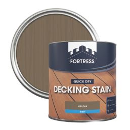 Fortress  2.5Ltr Mid Oak Anti Slip Decking Stain