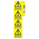 "Caution Very Hot Water" Adhesive Labels 50mm x 50mm