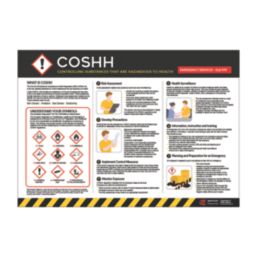 Essentials "COSHH" PVC Safety Poster 420mm x 594mm