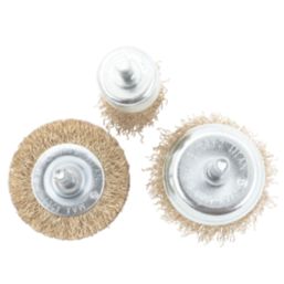 Titan  Straight Shank Wire Brushes 3 Piece Set