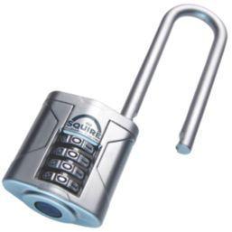 Squire Vulcan Combi 40/2.5 Water-Resistant Long Shackle Combination  Padlock Blue 40mm