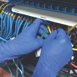 Site  Nitrile Powder-Free Disposable Gloves Blue Medium 50 Pack