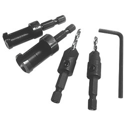 Erbauer  Plug Cutter & Countersink Set 4 Pieces