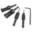 Erbauer  Hex Shank Wood Plug Cutter & Countersink Set 4 Pieces