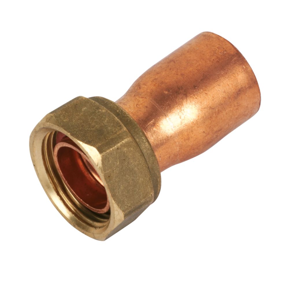 Endex Copper End Feed Straight Tap Connector 22mm x 3/4" Screwfix