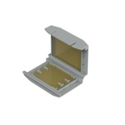 Wago  3-Entry IPX8 Gelbox For Splicing Connectors Grey 4 Pack