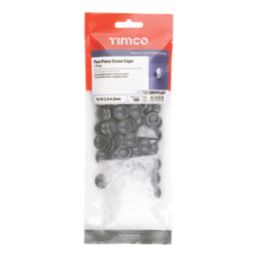 Timco 6-8ga 100 Pack Grey Plastic Screw Caps