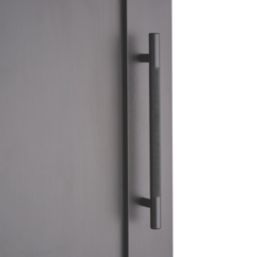 Elite Knobs & Handles Kensington Knurled T Bar Handle Matt Black 213mm