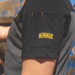 DEWALT Skyrock Polo Shirt Black / Grey Medium 39-41" Chest