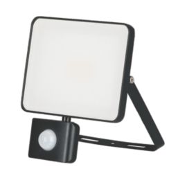 Brackenheath iSpot Frameless II Indoor & Outdoor LED Floodlight With PIR Sensor Black 10W 1100lm