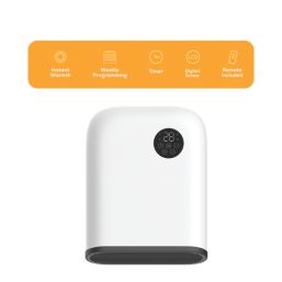 TCP  2000W Electric Wall-Mounted Vertical Fan Heater White