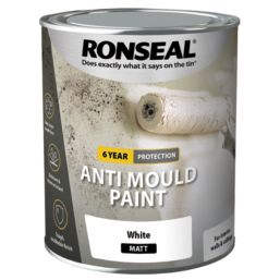 Ronseal  750ml White Matt Anti Mould Wall Paint