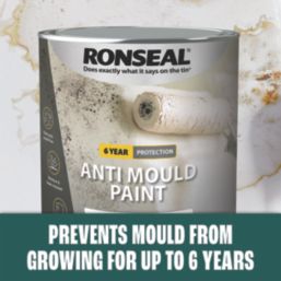 Ronseal  750ml White Matt Anti Mould Wall Paint