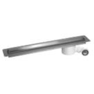 McAlpine CD600-O-B Slimline Channel Drain Brushed Stainless Steel 610mm x 88mm