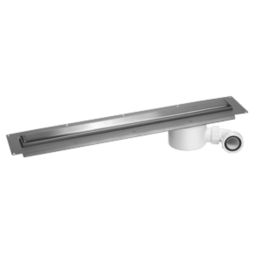 McAlpine CD600-O-B Slimline Channel Drain Brushed Stainless Steel 610mm x 88mm