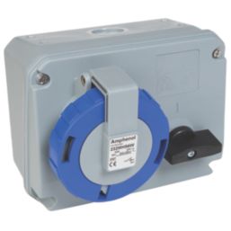 Amphenol 32A 2P+E Socket 250V