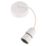 Hager 624SEL212/6 6" Pendant Set (Short Skirt) B22 White 75"
