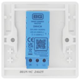 British General BG Smart 1-Gang 2-Way LED Smart Dimmer Switch - Master White