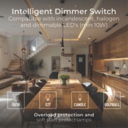 British General BG Smart 1-Gang 2-Way LED Smart Dimmer Switch - Master White