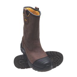 DEWALT Millington Size 10  Brown Waterproof  Safety Rigger Boots