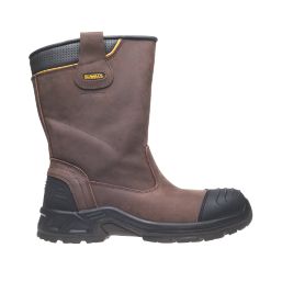 DEWALT Millington Size 10  Brown Waterproof  Safety Rigger Boots