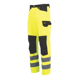 Site Ovett Hi-Vis Trousers Yellow/Black 38" W 32" L
