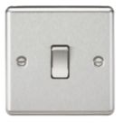 Knightsbridge  20A 1-Gang DP Control Switch Brushed Chrome