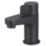 Swirl Caldew Black 120mm Deck Mounted Lever 2 Tap Holes Bath Pillar Tap