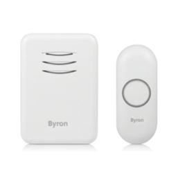 Byron DBY-22312UK Plug-In Wireless Doorbell Kit White 2 Piece Set
