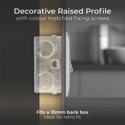 British General Nexus Metal 13A Switched Fused Spur  Brushed Steel