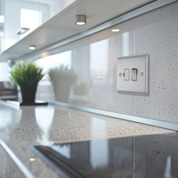 British General Nexus Metal 13A Switched Fused Spur  Brushed Steel