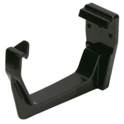 FloPlast  uPVC Square Fascia Brackets Black 114mm 10 Pack